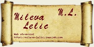Mileva Lelić vizit kartica